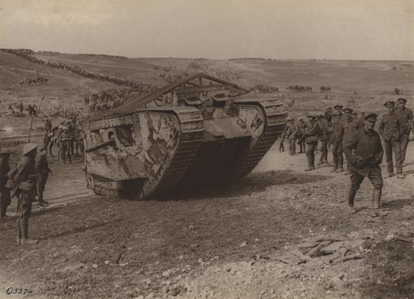 British use tanks for the first time at Somme
