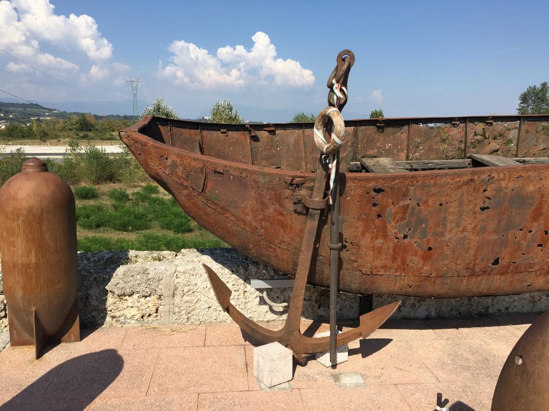 Rusted Relic of a WWI Pontoon Boat