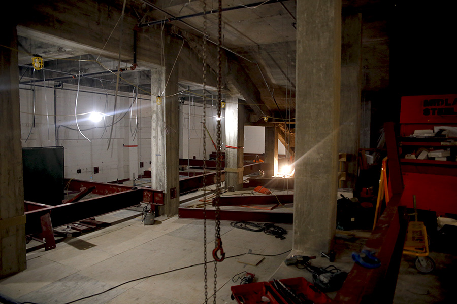 Modern photograph of a museum gallery under construction