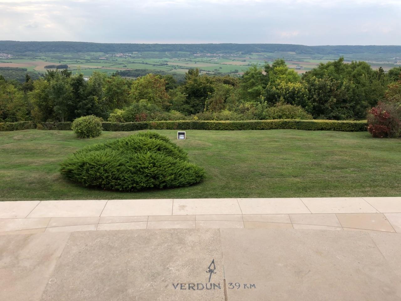 View over grassy fields