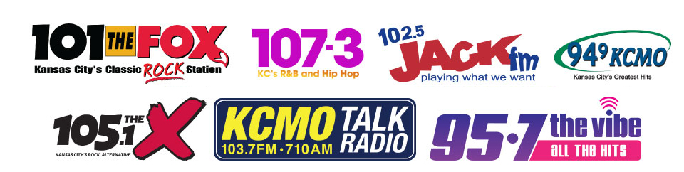 Logos of various Cumulus Radio stations