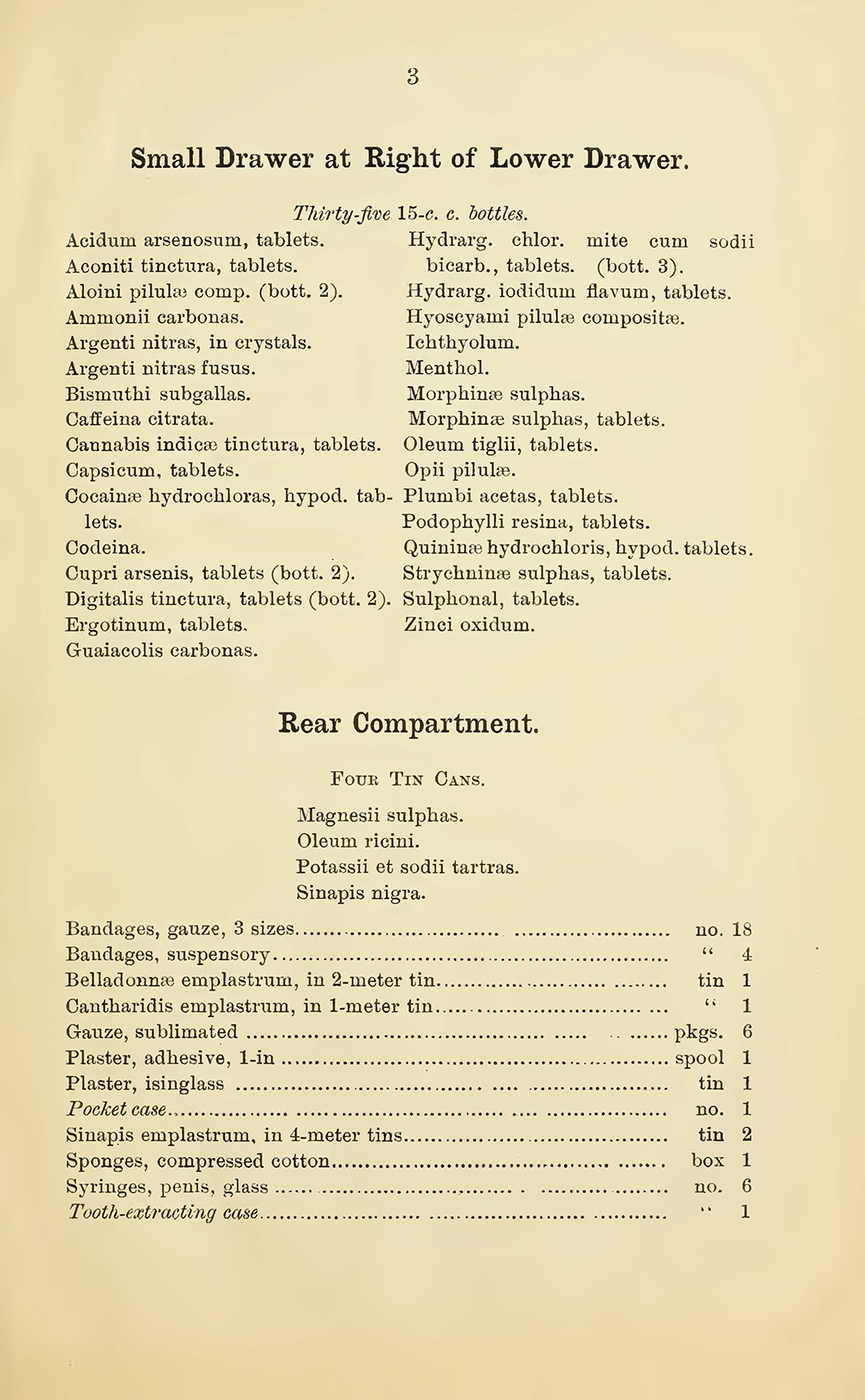 Scan of a vintage book page filled with typewritten lists.