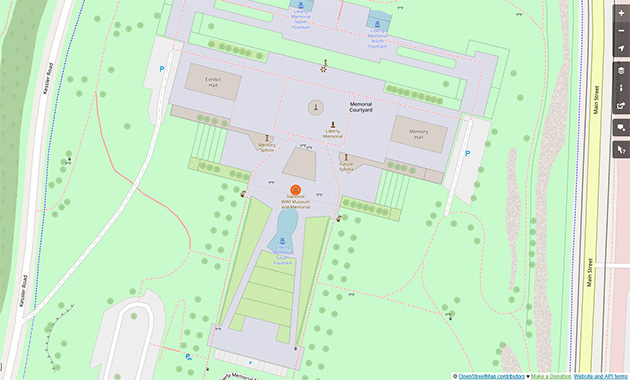 screenshot of Open Street Maps