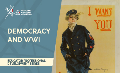 Poster illustration of a glamorous young blonde woman in U.S. Navy uniform