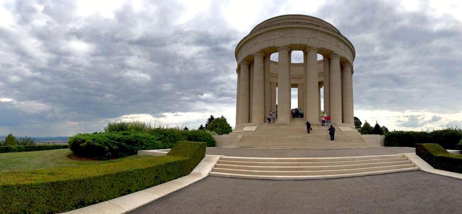 Panorama shot of a Classical-style monument