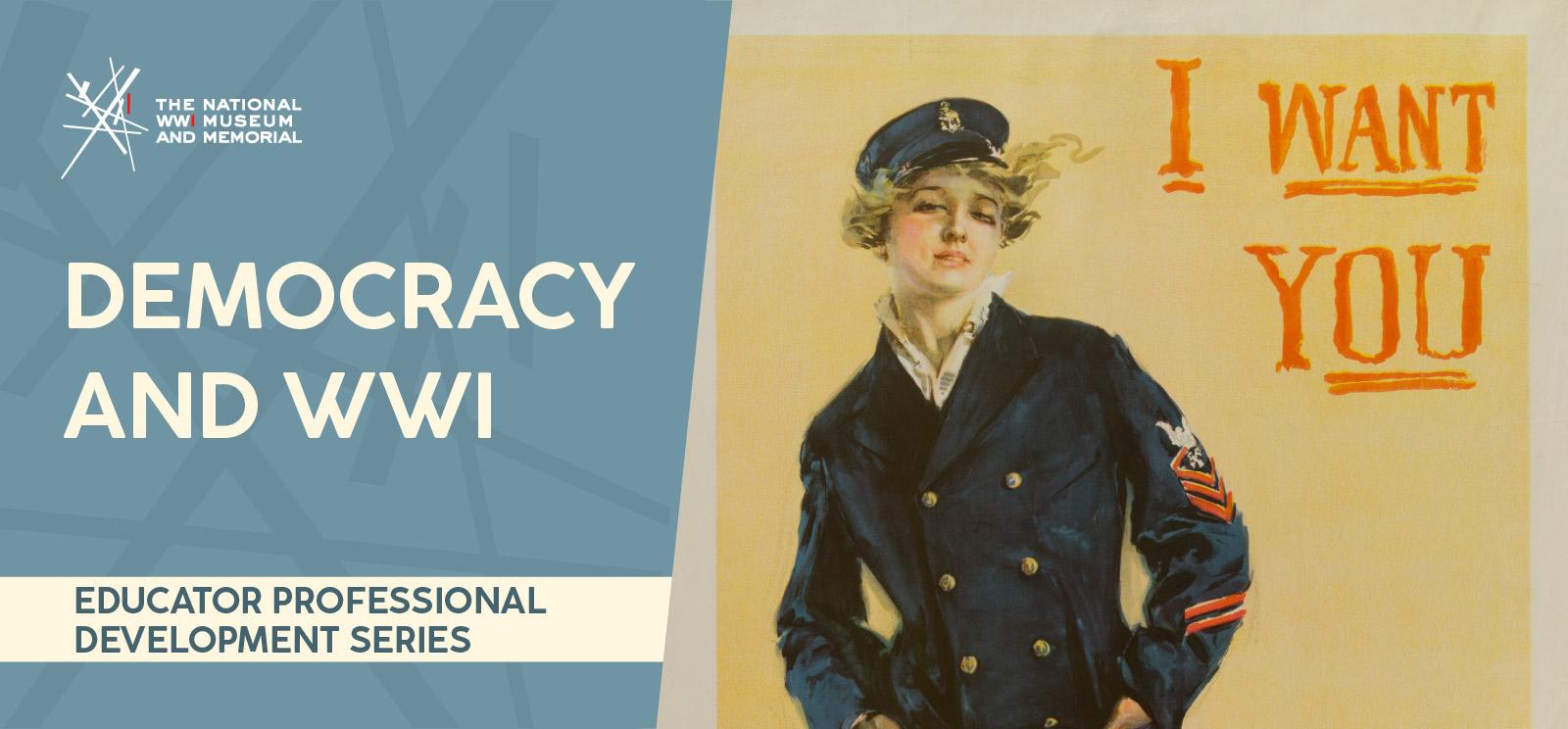 ملصق توضيحي لامرأة شقراء شابة فاتنة ترتدي زي البحرية الأمريكية