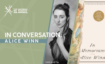 Left image: black and white headshot of a young-looking white woman with long dark hair. Right image: Book cover with a pastel painting of a shirtless person sitting with their back to the viewer.