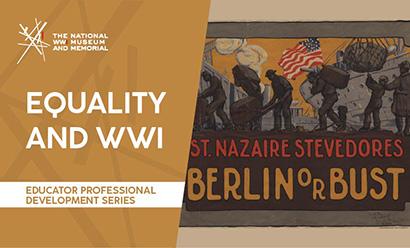 Poster illustration of Black men carrying bundles and barrels