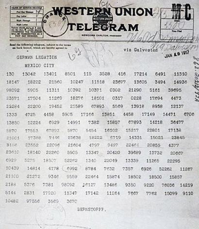 Telegram Relayed through D.C., then to Mexico