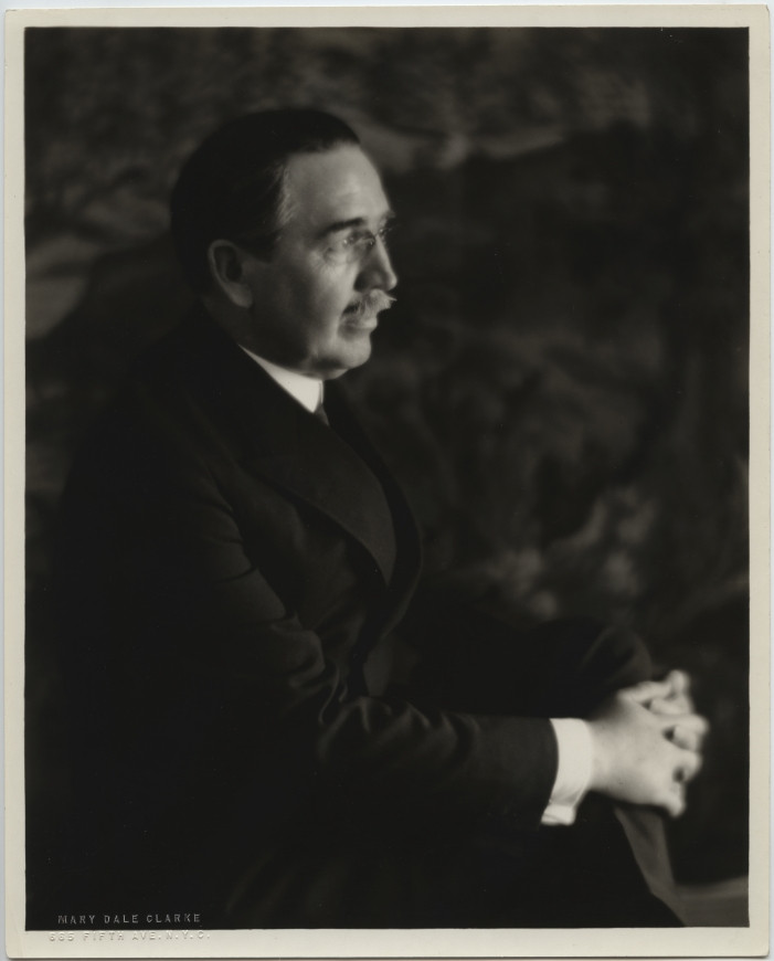  Black and white portrait photograph of H. Van Buren Magonigle, Architect of the Liberty Memorial. 